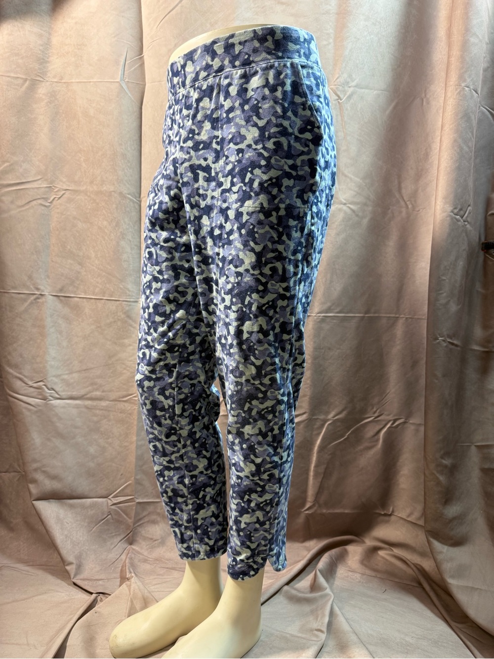 288-Women's Blue Camo Print Leggings
